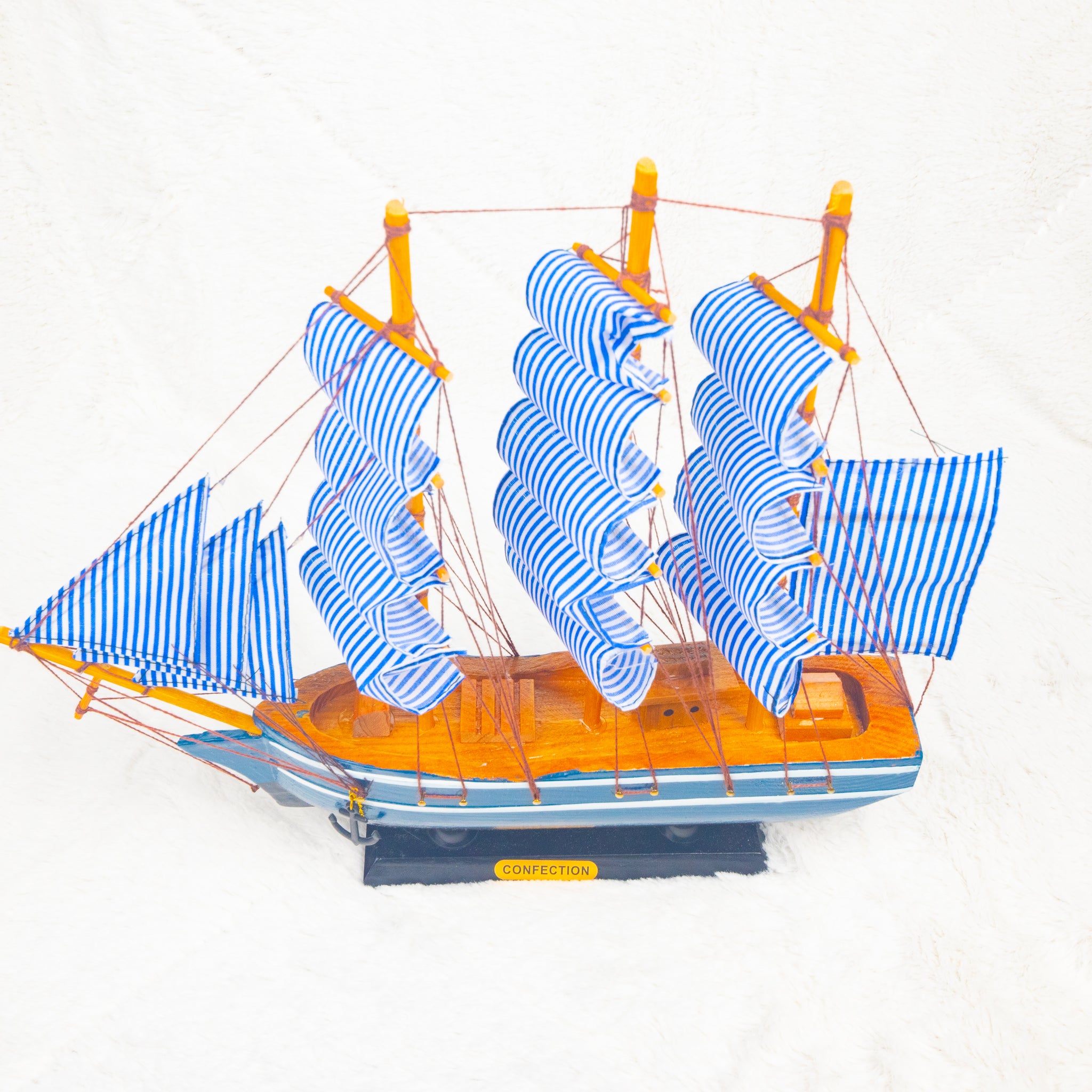 Wooden Sailboat Model