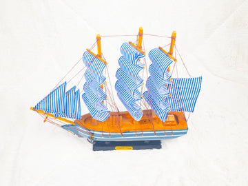 Wooden Sailboat Model