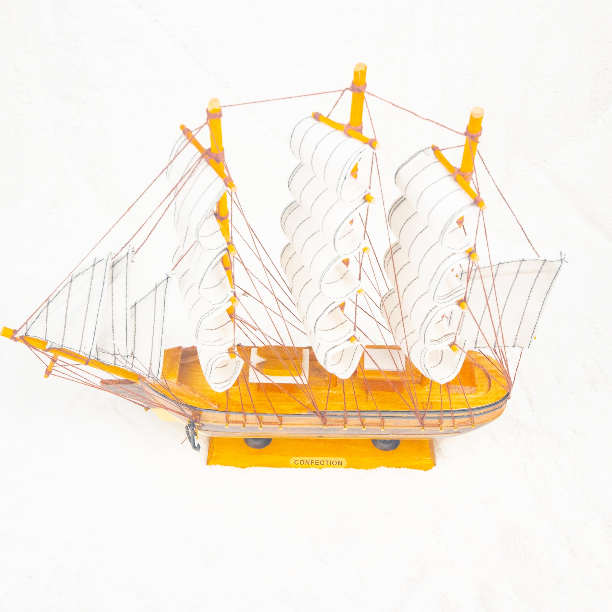 Wooden Sailboat Model