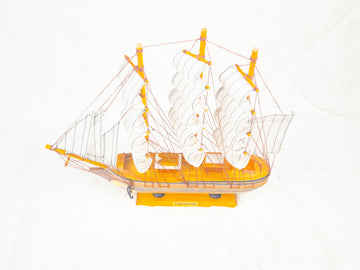 Wooden Sailboat Model