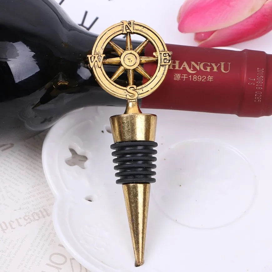 European American Antique Wine Bottle Stopper