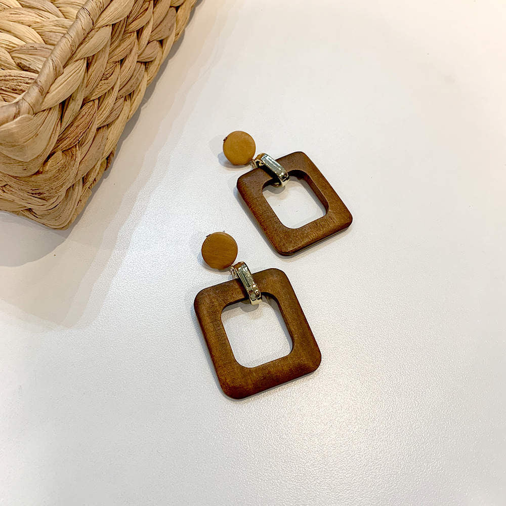 Handmade Wooden Earrings Different Styles