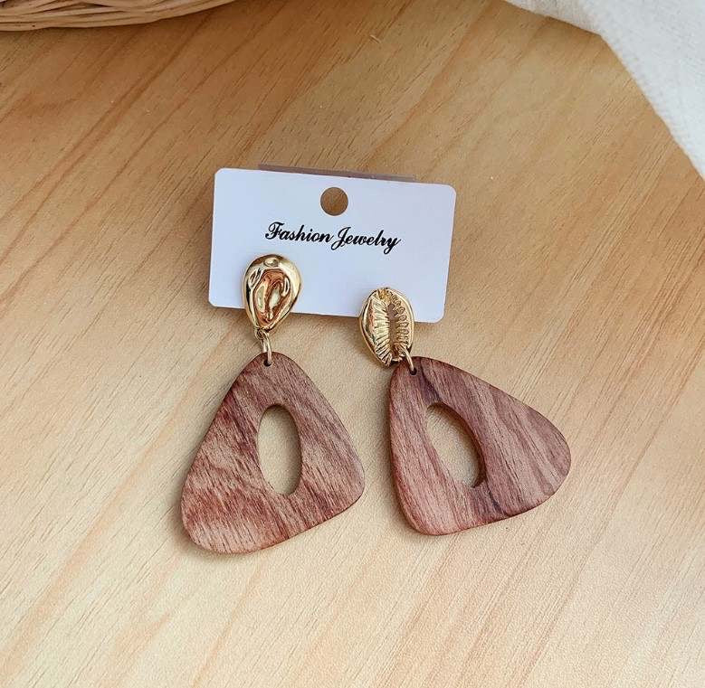 Handmade Wooden Earrings Different Styles