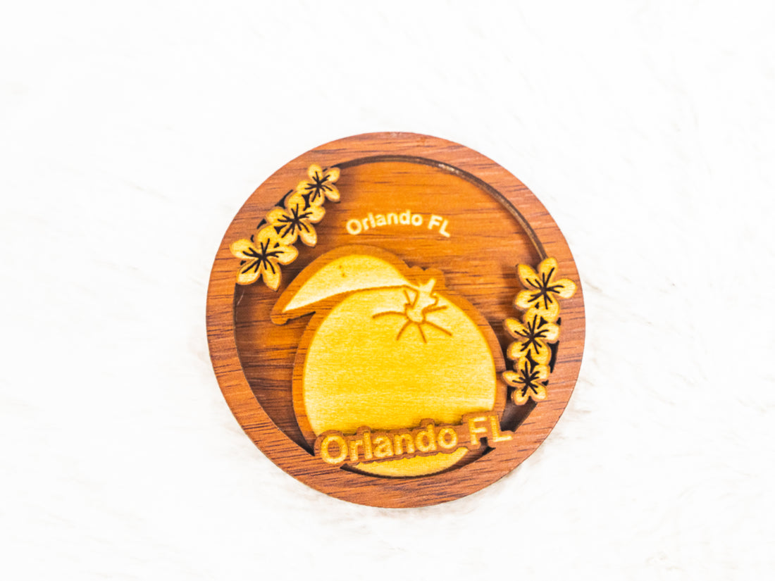 Orlando Florida Orange Magnet